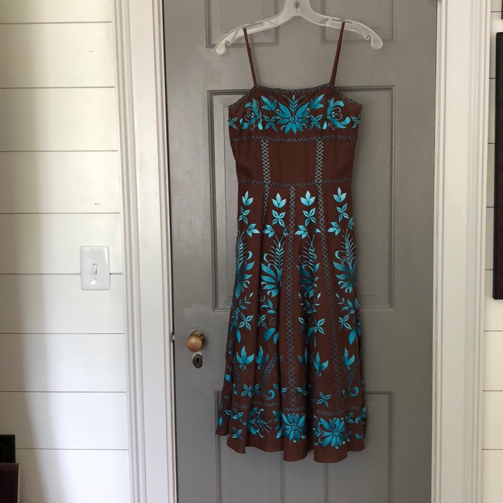 Sue Wong Embroidered and Beaded Dress
